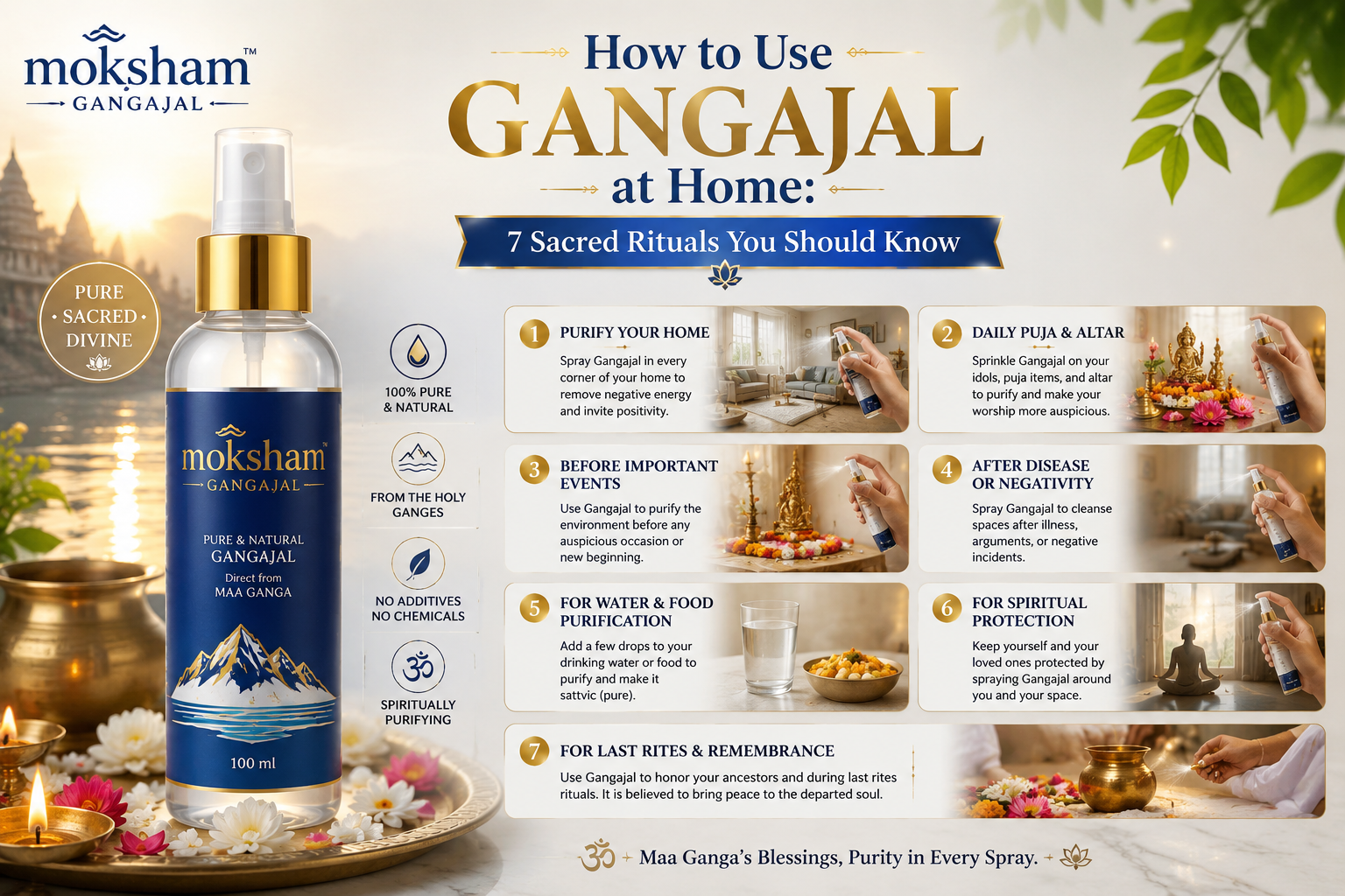 How to Use Gangajal at Home: 7 Sacred Rituals You Should Know