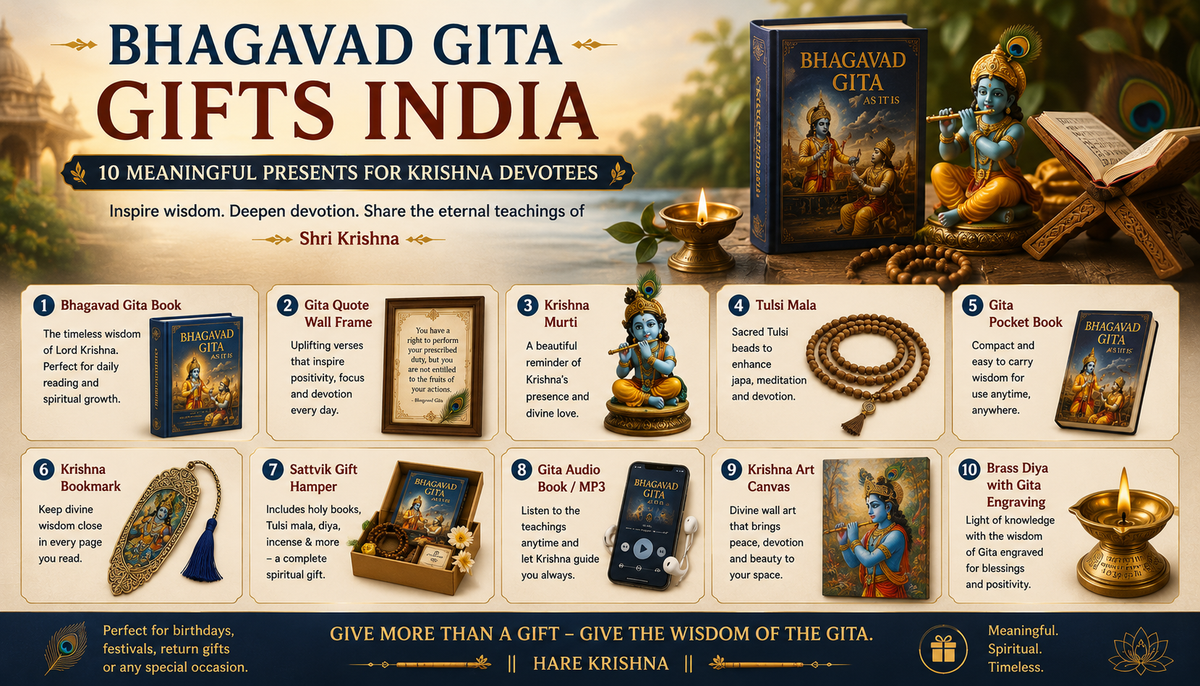 Bhagavad Gita Gifts India 10 Meaningful Presents for Krishna Devotees