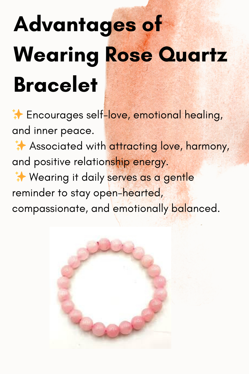 The Moksham Money Magnet & Rose Quartz Combo Bracelet