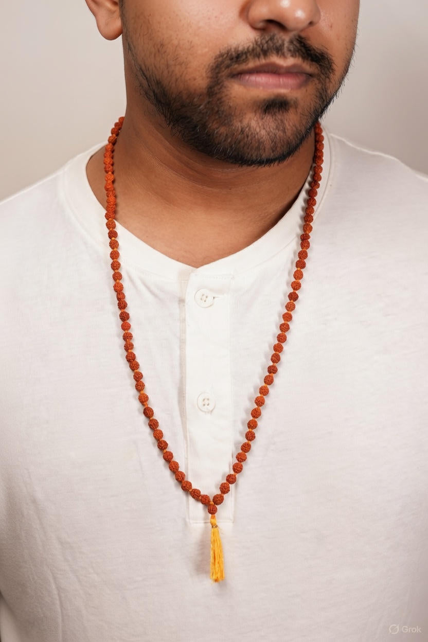 The Moksham 5 Mukhi Rudraksha Mala