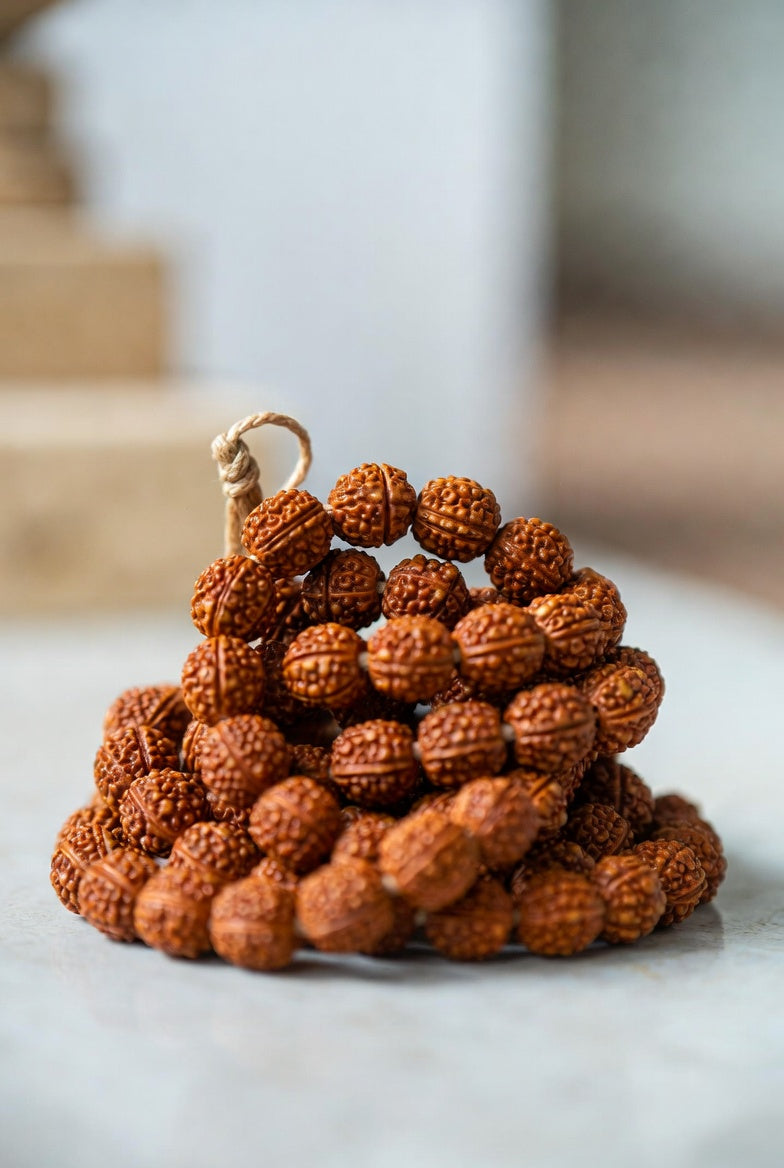 The Moksham 5 Mukhi Rudraksha Mala