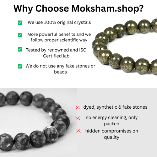 The Moksham Super Raw Pyrite Bracelet