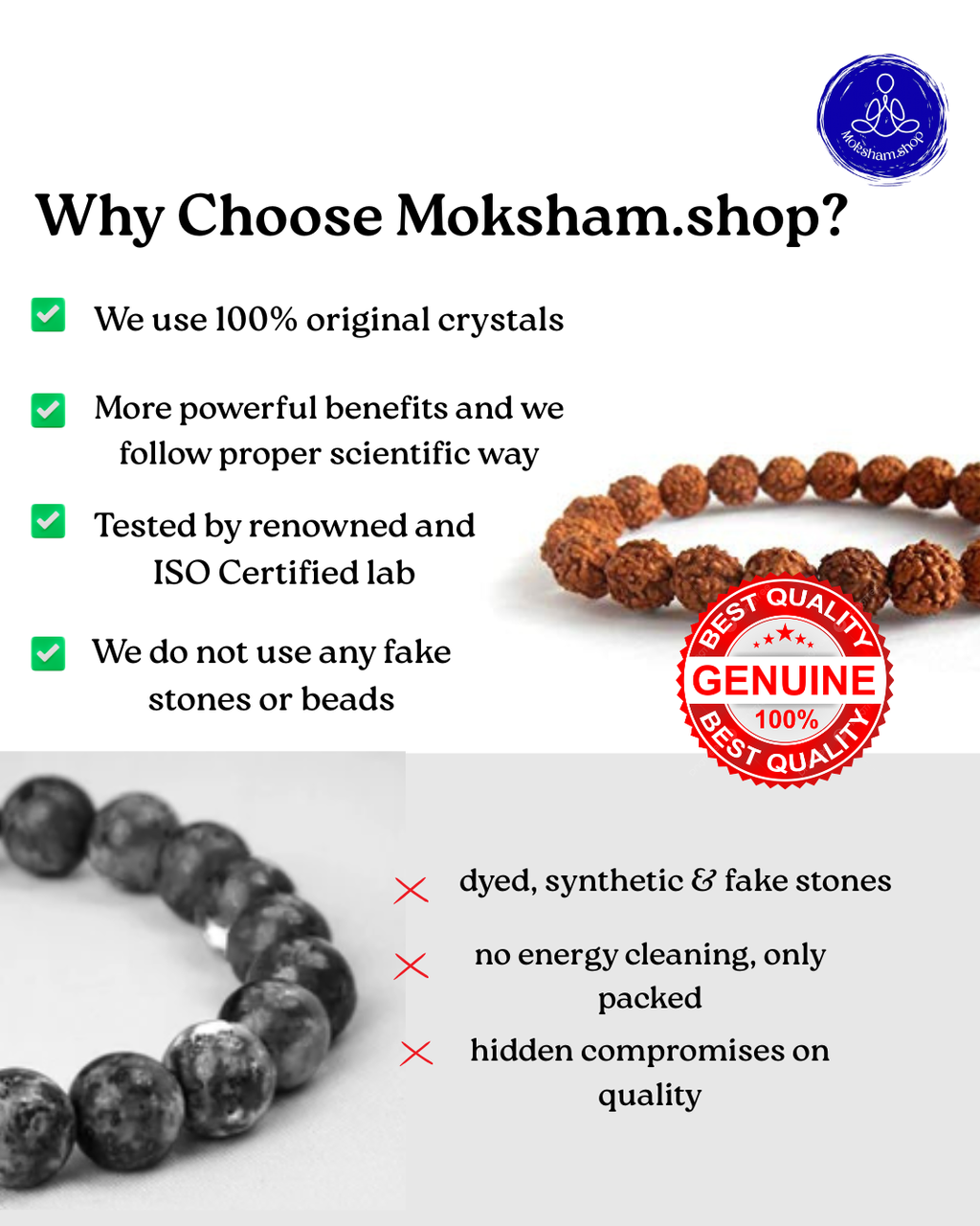 5 Mukhi Rudraksha Bracelet