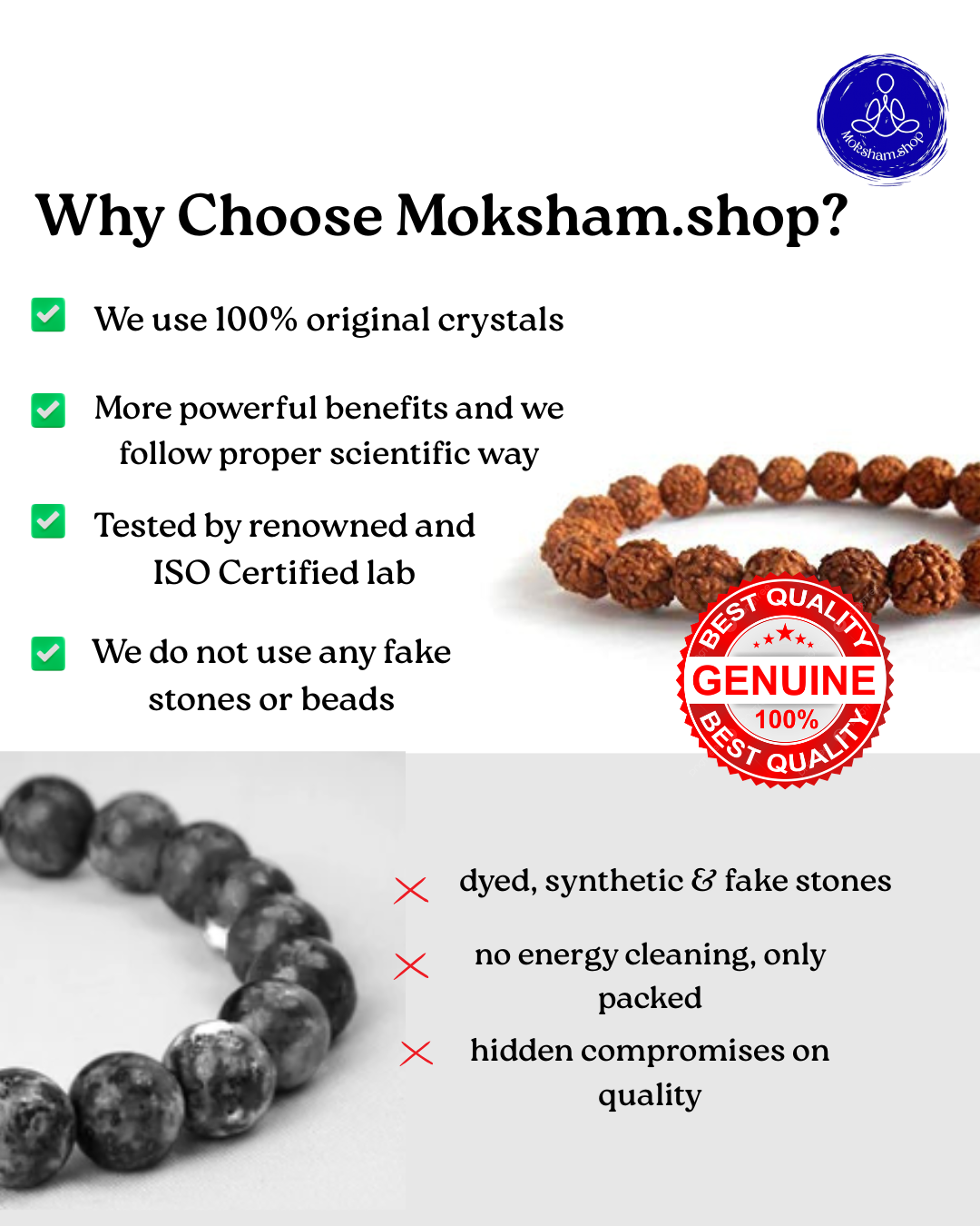 5 Mukhi Rudraksha Bracelet