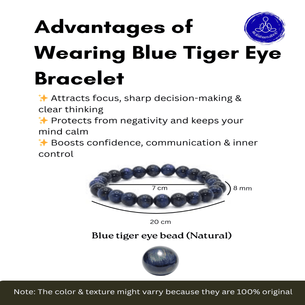 Blue Tiger Eye Bracelet
