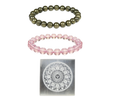 The Moksham Super Raw Pyrite & Rose Quartz Combo Bracelet
