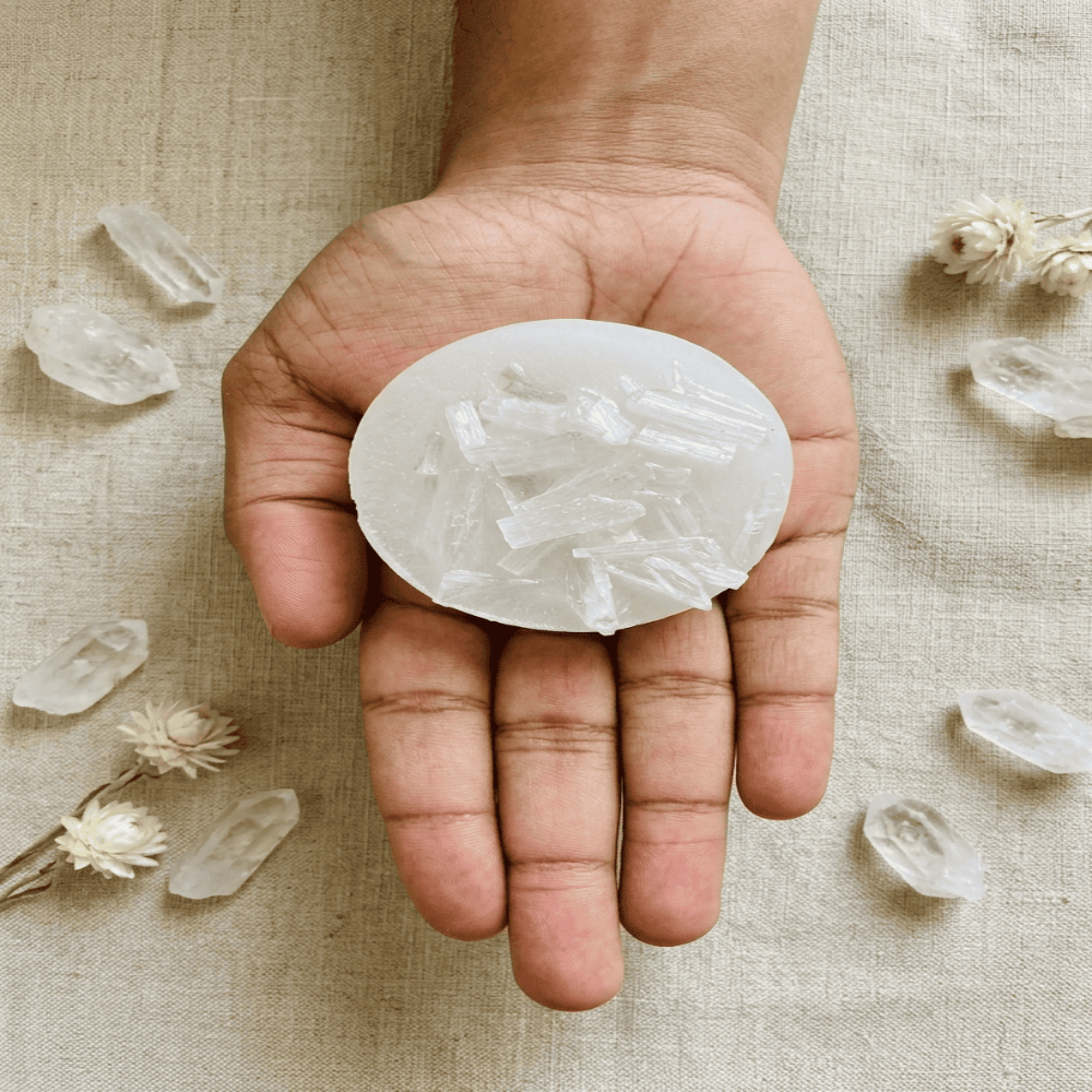 Raw Selenite Plate