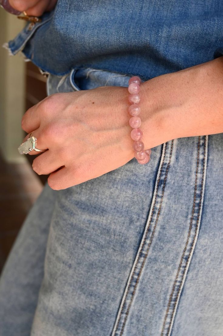 The Moksham Money Magnet & Rose Quartz Combo Bracelet