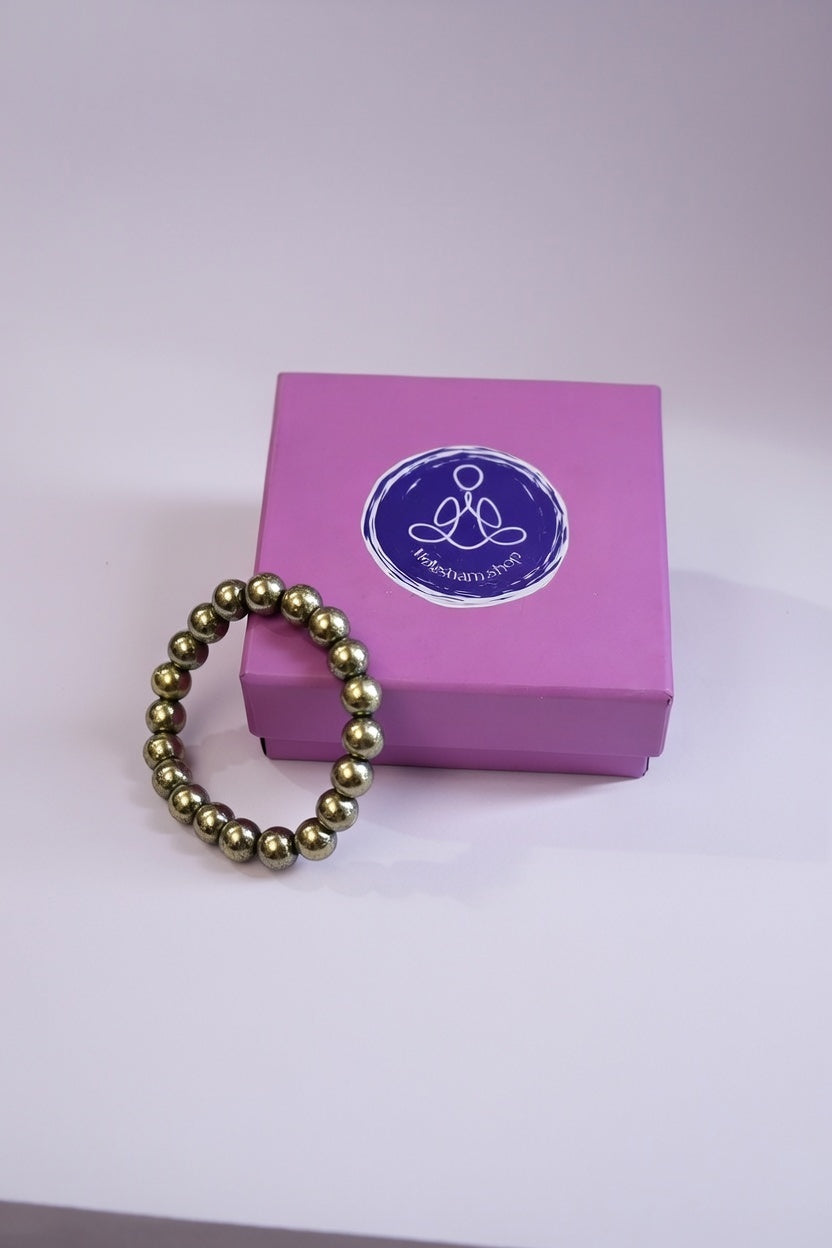 The Moksham Super Raw Pyrite Bracelet
