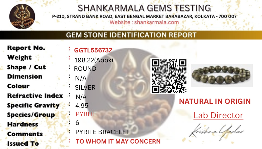 The Moksham Super Raw Pyrite Bracelet